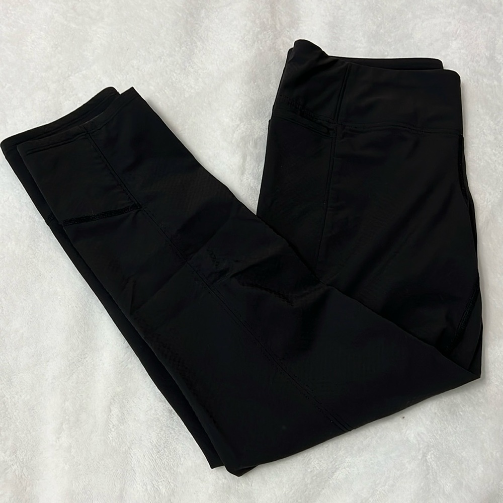 Athleta black activewear capris Leggings Yoga Gym Pants - Picture 1 of 16